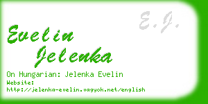 evelin jelenka business card